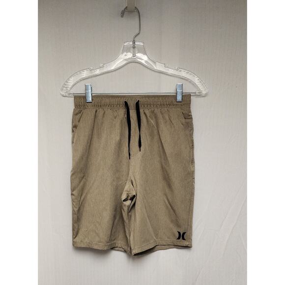 Jordan & Hurley Boys Hybrid Pull-On 15"Shorts Youth Elastic Waist Khaki Sz Large - Picture 6 of 10
